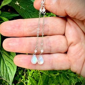 Reserved for Sonja—Moonstone Earrings